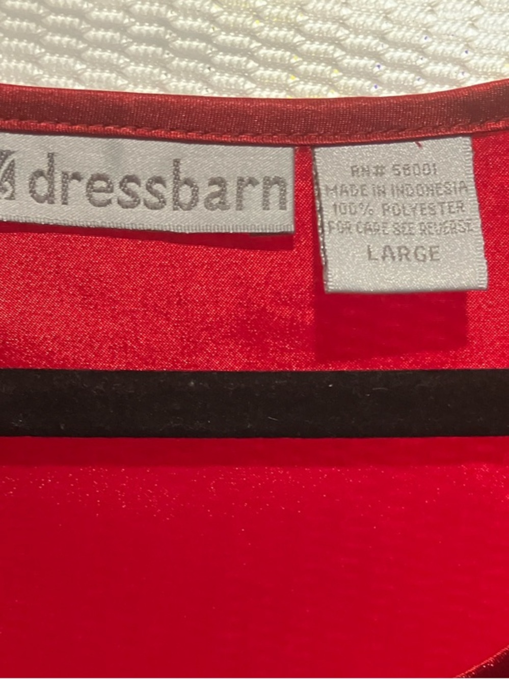 dressbarn Shiny Red Satin Tank Top - Picture 2 of 6
